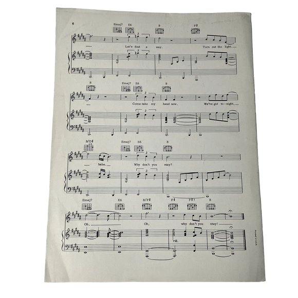 Weve Got Tonight Kenny Rogers Sheena Easton Sheet Music 1978 Country Song Book u - Picture 4 of 6